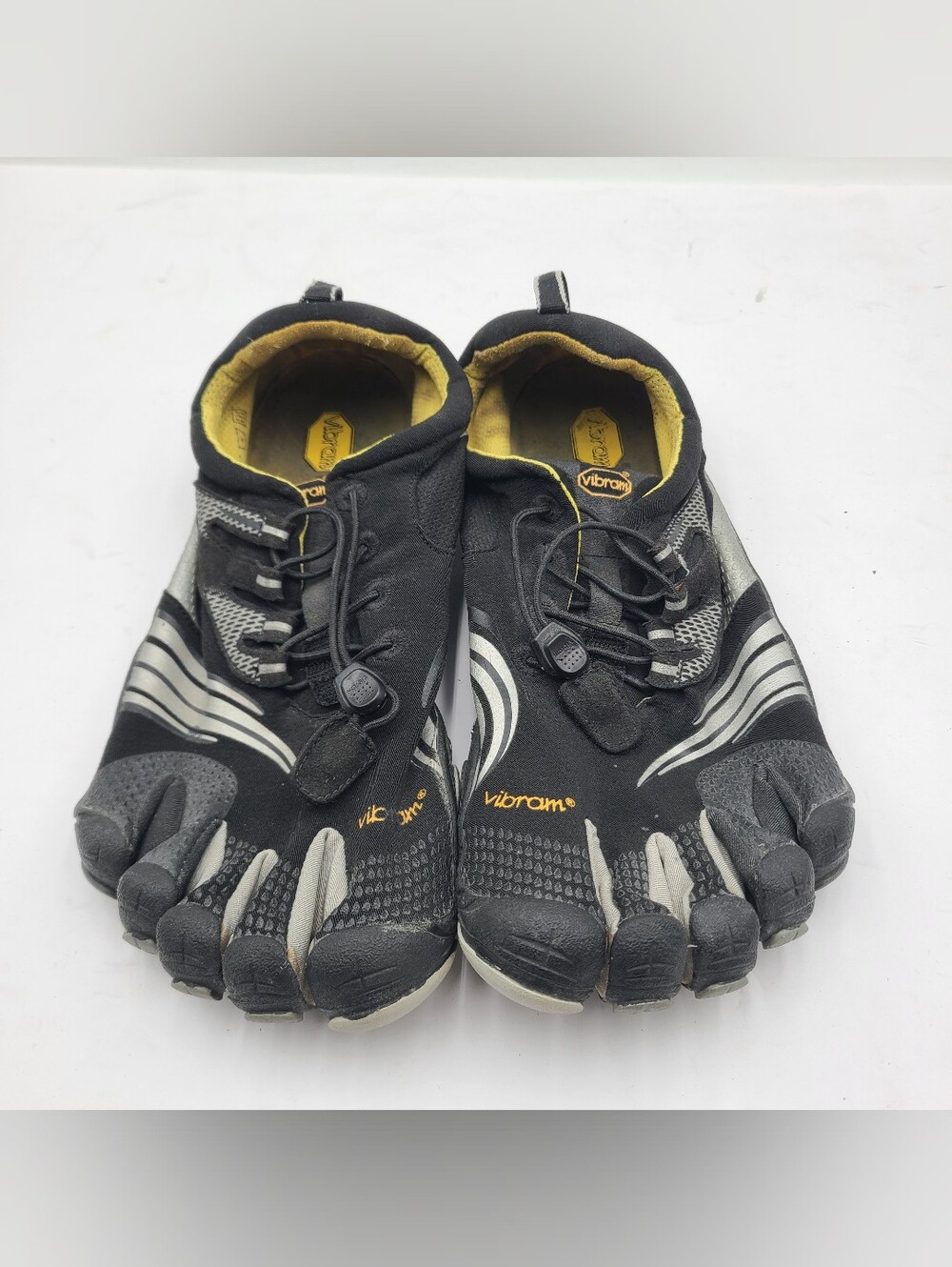 B56 Vibram Five Fingers Shoes Men 8-8.5 Black EVA Barefoot Athletic Running